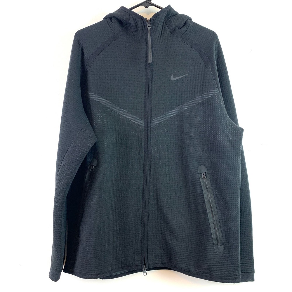Nike tech fly knit black jacket (large) - Picture 3 of 7